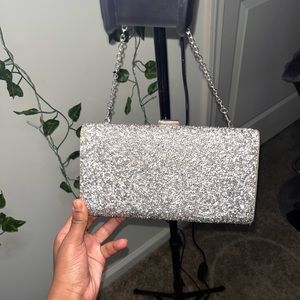 Silver Glittery Hand bag